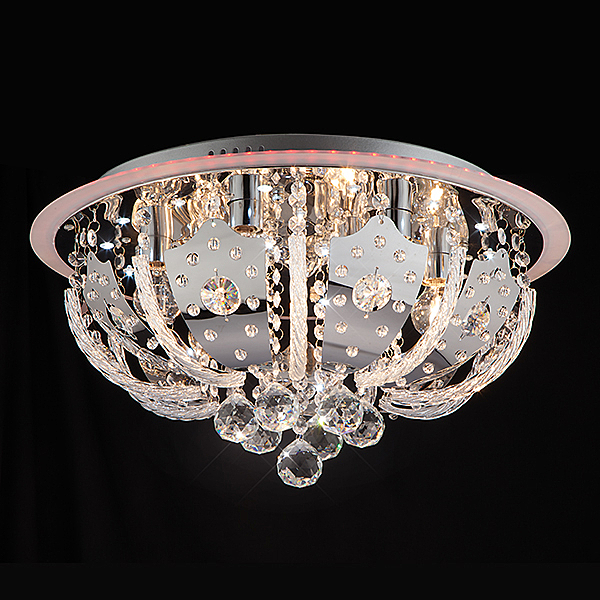 Потолочная люстра Chicago 80112/8 хром/синий+красный+фиолетовый