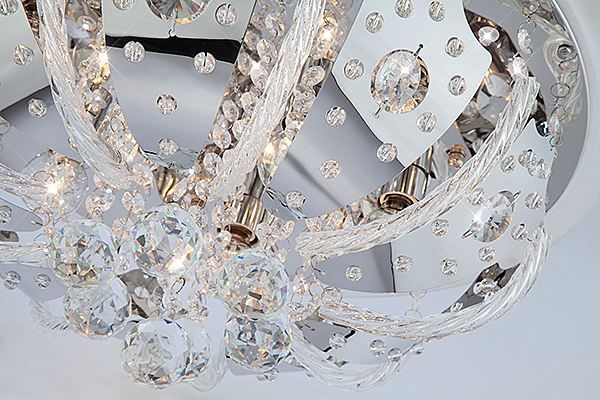 Потолочная люстра Chicago 80112/8 хром/синий+красный+фиолетовый