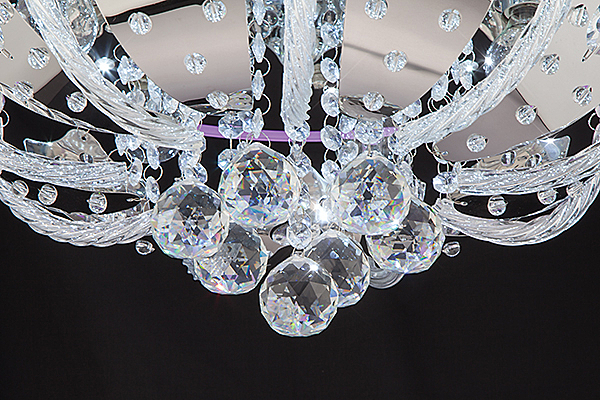 Потолочная люстра Chicago 80112/8 хром/синий+красный+фиолетовый