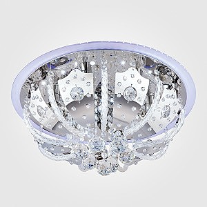 Потолочная люстра Chicago 80112/8 хром/синий+красный+фиолетовый