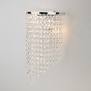 Настенное бра Cinila 3102/2 хром/прозрачный хрусталь Strotskis