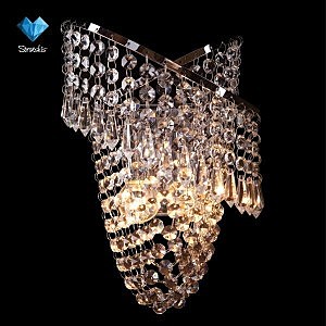 Настенное бра 3103 3103/2 хром/прозрачный хрусталь Strotskis