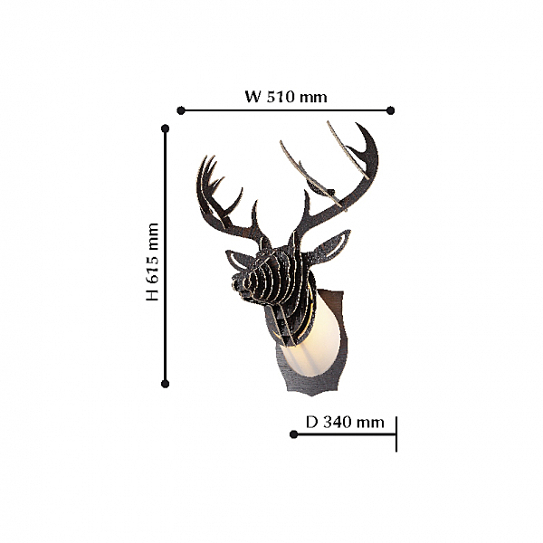 Настенное бра Cervus 2010-1W