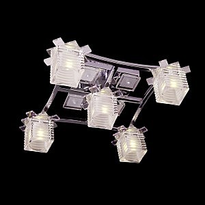 Потолочная люстра 4930 4930/5 хром/синий+красный+фиолетовый