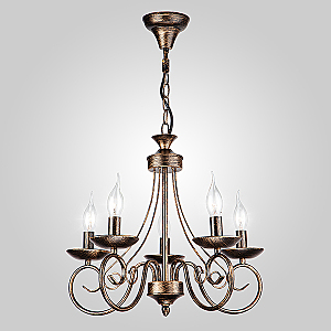 Подвесная люстра Provence 22404/5 черный с золотом