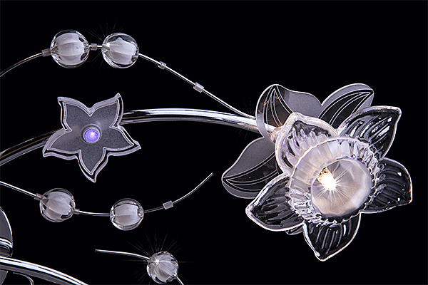 Потолочная люстра 4856 4856/7 хром/синий+красный+фиолетовый