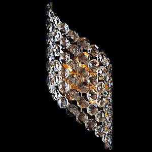 Настенное бра 3106 3106/3 золото/прозрачный хрусталь Strotskis