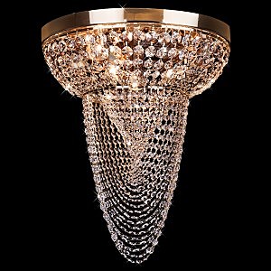 Потолочная люстра 1237 1237/7 золото/прозрачный хрусталь Strotskis