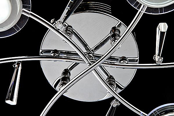 Потолочная люстра 90000 90000/6 хром/синий+красный+фиолетовый