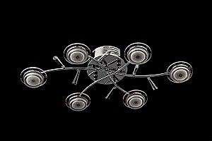 Потолочная люстра 90000 90000/6 хром/синий+красный+фиолетовый