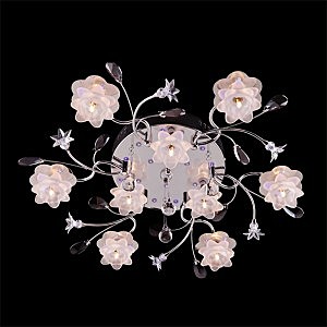 Потолочная люстра 4853 4853/9 хром/синий+красный+фиолетовый