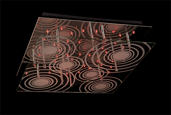 Потолочная люстра 5181 5181/10 хром/синий+красный+фиолетовый