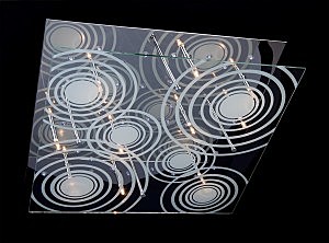 Потолочная люстра 5181 5181/10 хром/синий+красный+фиолетовый