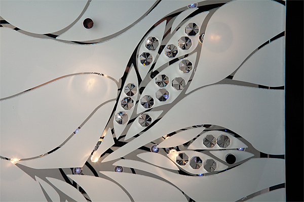 Потолочная люстра 5188 5188/9 хром/синий+красный+фиолетовый