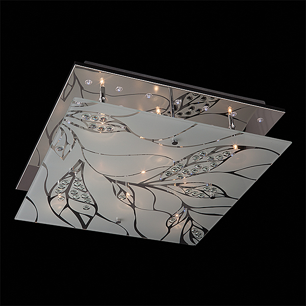 Потолочная люстра 5188 5188/9 хром/синий+красный+фиолетовый