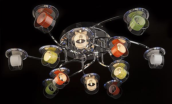 Потолочная люстра 0174 0174/12 хром