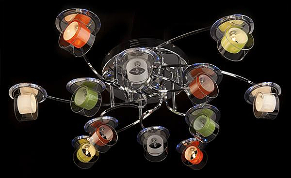 Потолочная люстра 0174 0174/12 хром