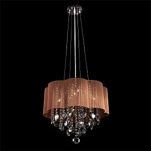 Подвесная люстра 3155,3255 3255/5 хром/тонированный хрусталь Strotskis
