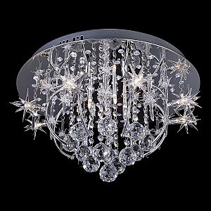 Потолочная люстра 5390 5390/12 хром/синий+красный+фиолетовый