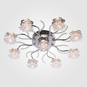 Потолочная люстра 4831 4831/9 хром/синий+красный+фиолетовый