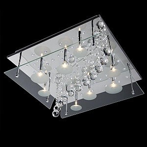 Потолочная люстра 5397 5397/8 хром/красный+синий+фиолетовый