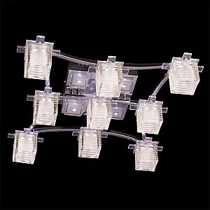 Потолочная люстра 4930 4930/9 хром/синий+красный+фиолетовый