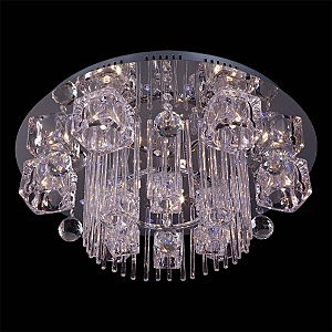 Потолочная люстра 5404 5404/9 хром/синий+красный+фиолетовый