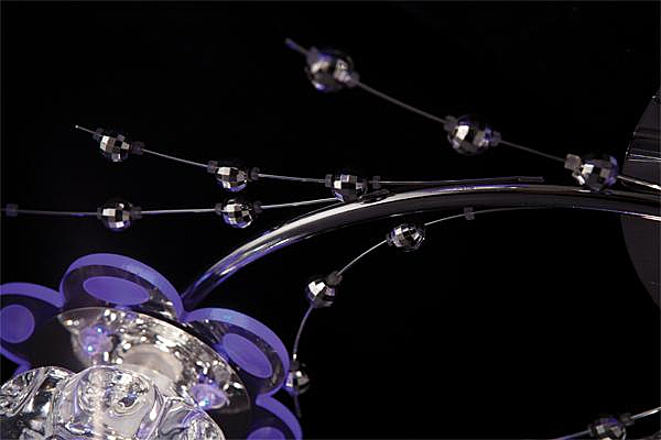 Потолочная люстра 4862 4862/7 хром/синий+красный+фиолетовый