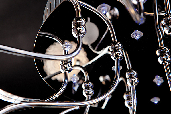 Потолочная люстра 5105 5105/16 хром/синий+красный+фиолетовый