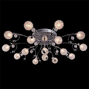 Потолочная люстра 5105 5105/16 хром/синий+красный+фиолетовый