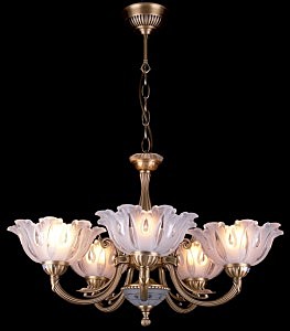Подвесная люстра 89376 89376/5 античная бронза