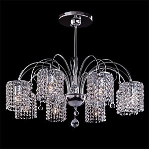 Потолочная люстра 3233 3233/8 хром/прозрачный хрусталь Strotskis