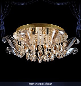 Потолочная люстра 311 311/20 Linsey золото/тонированный хрусталь LED (уп. Premium)