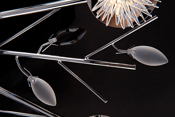 Потолочная люстра 5493 5493/16 хром/синий+красный+фиолетовый