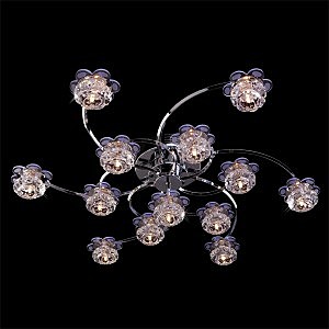 Потолочная люстра 4878 4878/13 хром/синий+красный+фиолетовый