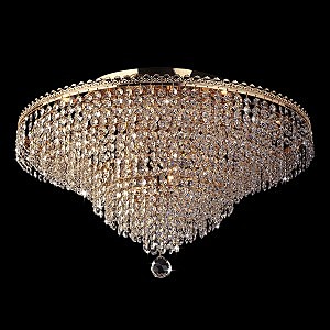 Потолочная люстра 1311 1311/12 золото/прозрачный хрусталь Strotskis