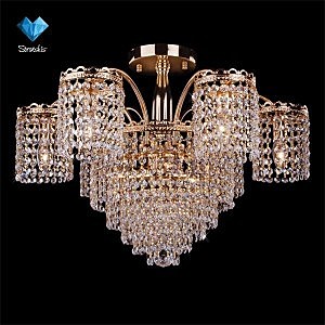 Потолочная люстра 3648 3648/9 золото/прозрачный хрусталь Strotskis