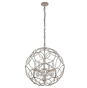 Светильник подвесной Crystal Lux ARIA SP5 SILVER