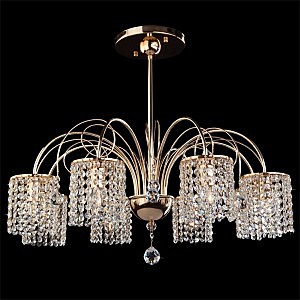 Потолочная люстра 3233 3233/8 золото/прозрачный хрусталь Strotskis