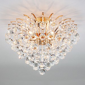 Потолочная люстра Ostiniya 3299/6 золото/прозрачный хрусталь Strotskis