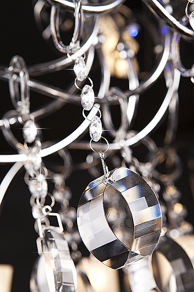 Потолочная люстра 5124 5124/24 хром/синий+красный+фиолетовый