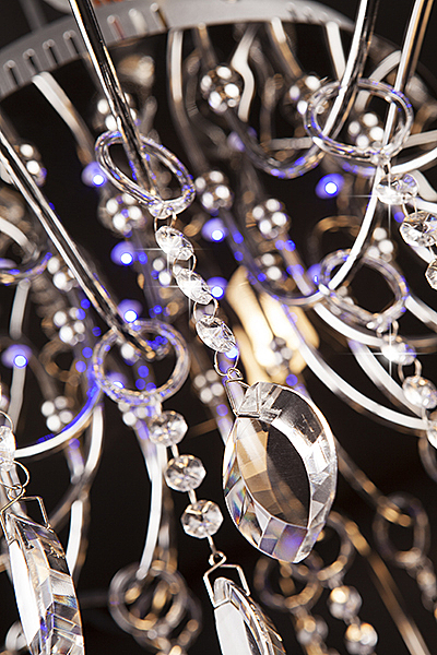 Потолочная люстра 5124 5124/24 хром/синий+красный+фиолетовый