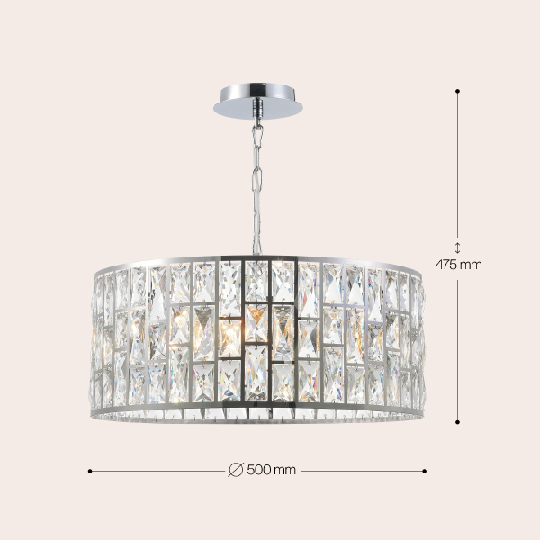 Подвесная люстра Gelid MOD184-PL-04-CH