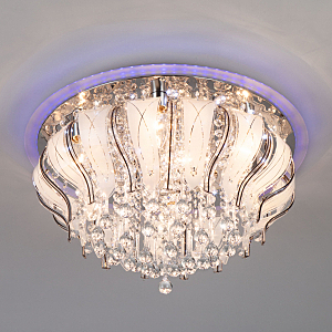 Потолочная люстра Soffite 80119/8 хром/синий+красный+фиолетовый