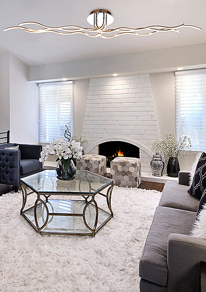 Потолочная люстра Wave 90032/6 хром 54W