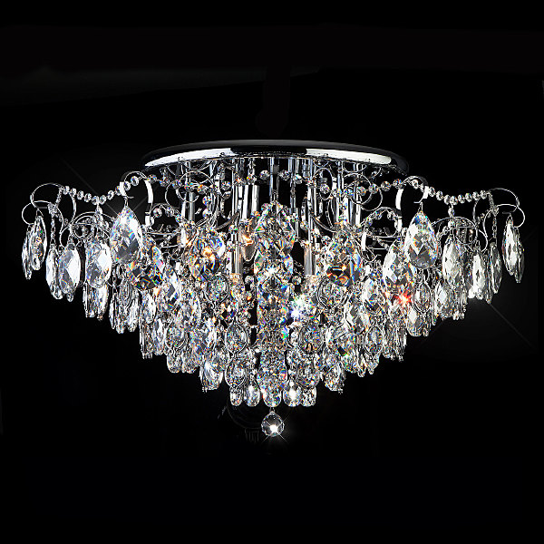 Потолочная люстра Crystal 10081/12 хром/прозрачный хрусталь Strotskis