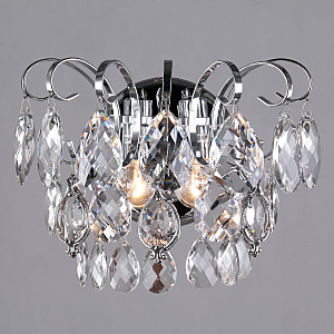 Настенное бра Crystal 10081/2 хром/прозрачный хрусталь Strotskis