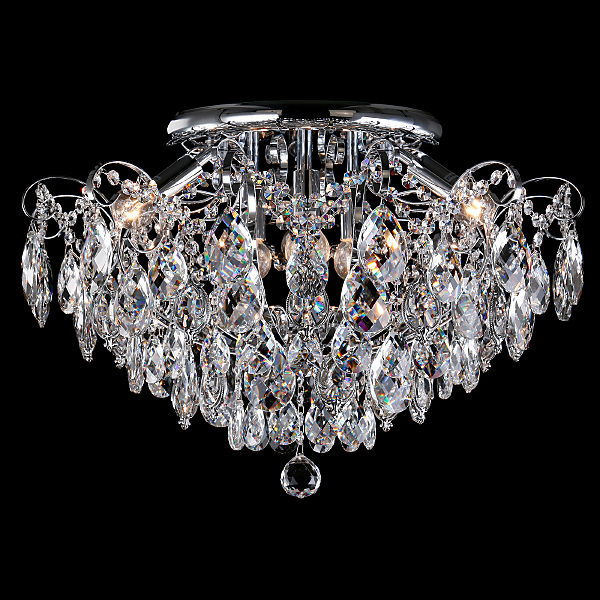 Потолочная люстра Crystal 10081/6 хром/прозрачный хрусталь Strotskis