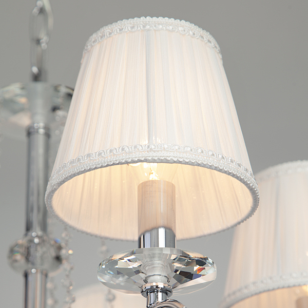 Подвесная люстра Loris 10082/5 хром/прозрачный хрусталь Strotskis