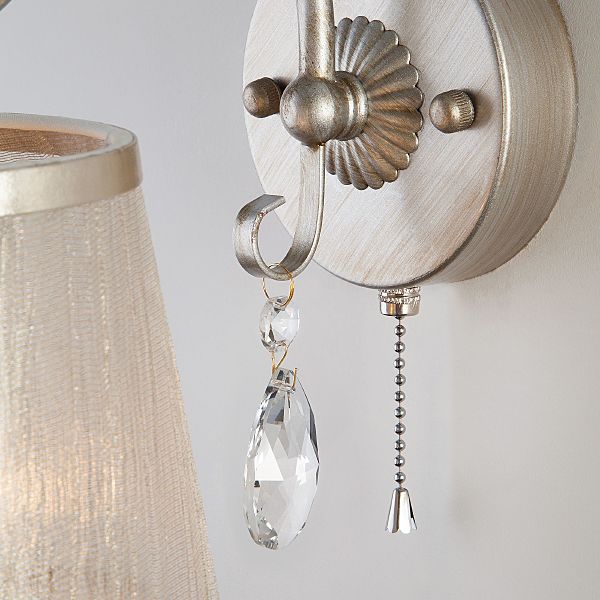 Настенное бра Liona 60065/1 серебро